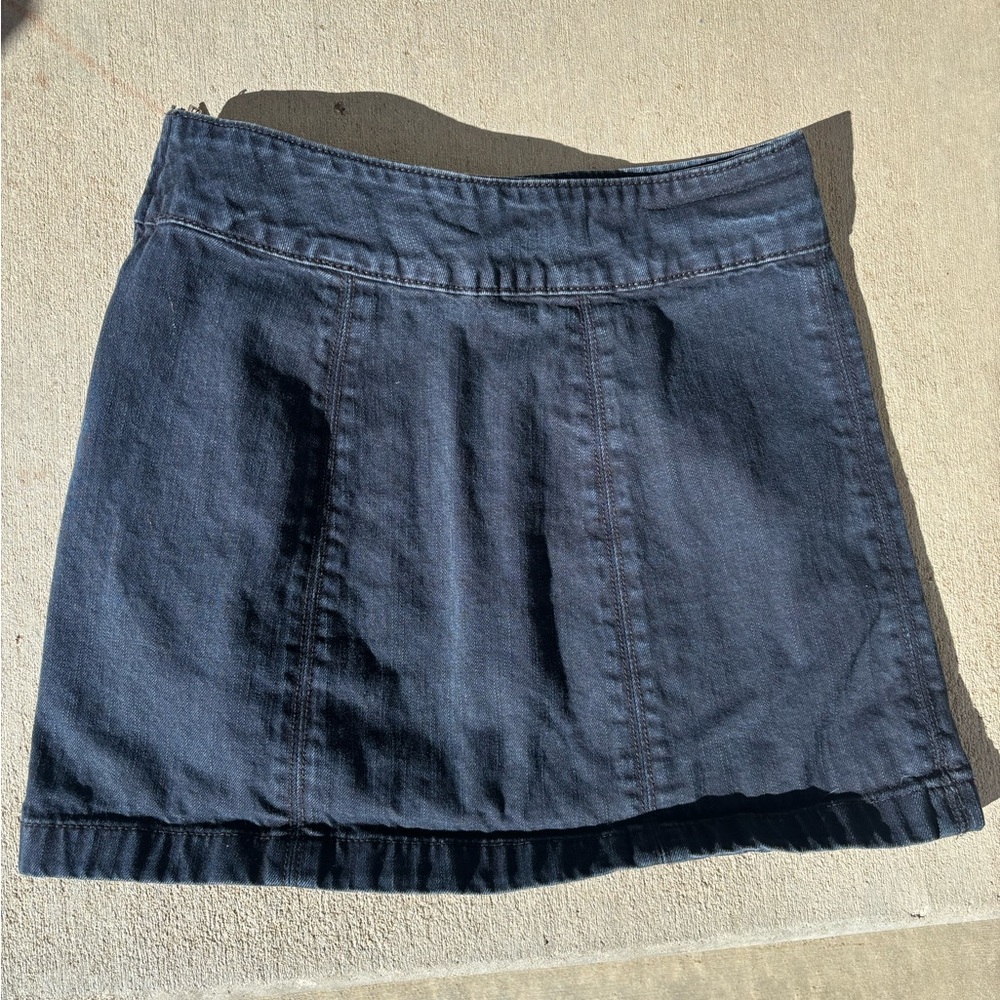 Free People Navy Mini Skirt